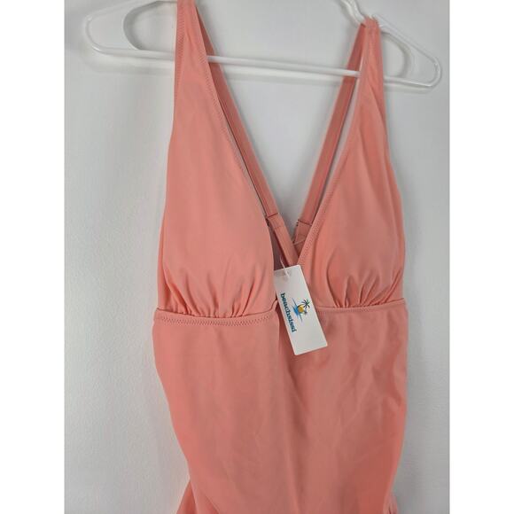 Beachsissi Swim Top XL Womens Peach Padded NWT Pullover Beach Lake - Picture 2 of 5